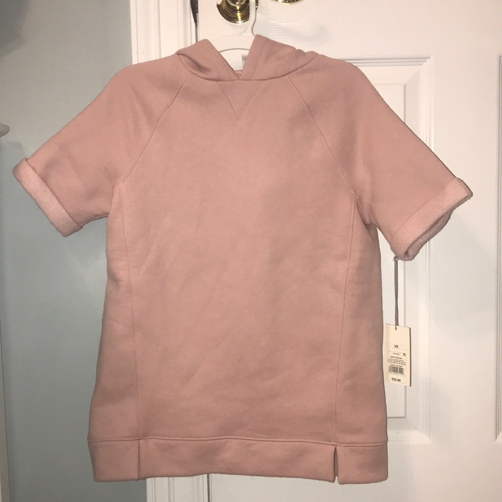 soft short sleeve hoodie